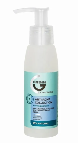 GREENINI тонер д/проблемной кожи увлажняющий anti acne collection 100мл