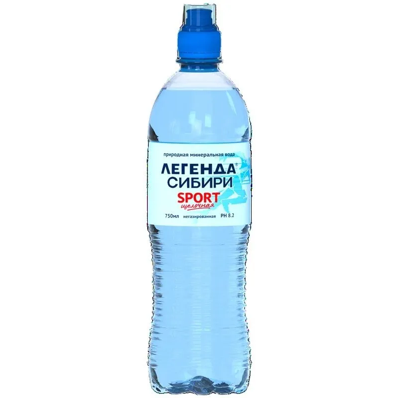ЛЕГЕНДА СИБИРИ вода спорт щелочная негазированная с соской 0,7л./6