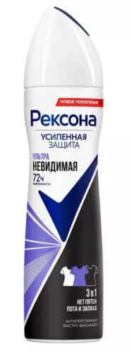 REXONA антиперспирант жен. ультраневидимая 150мл спрей