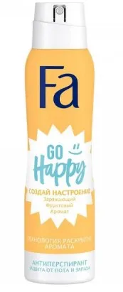 FA антиперспирант жен. go happy 150мл спрей