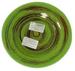 ДЕКОСТЕК Торнадо цв.салатовый-оранжевый тарелка сервировочная 19,5см 27/1-Н