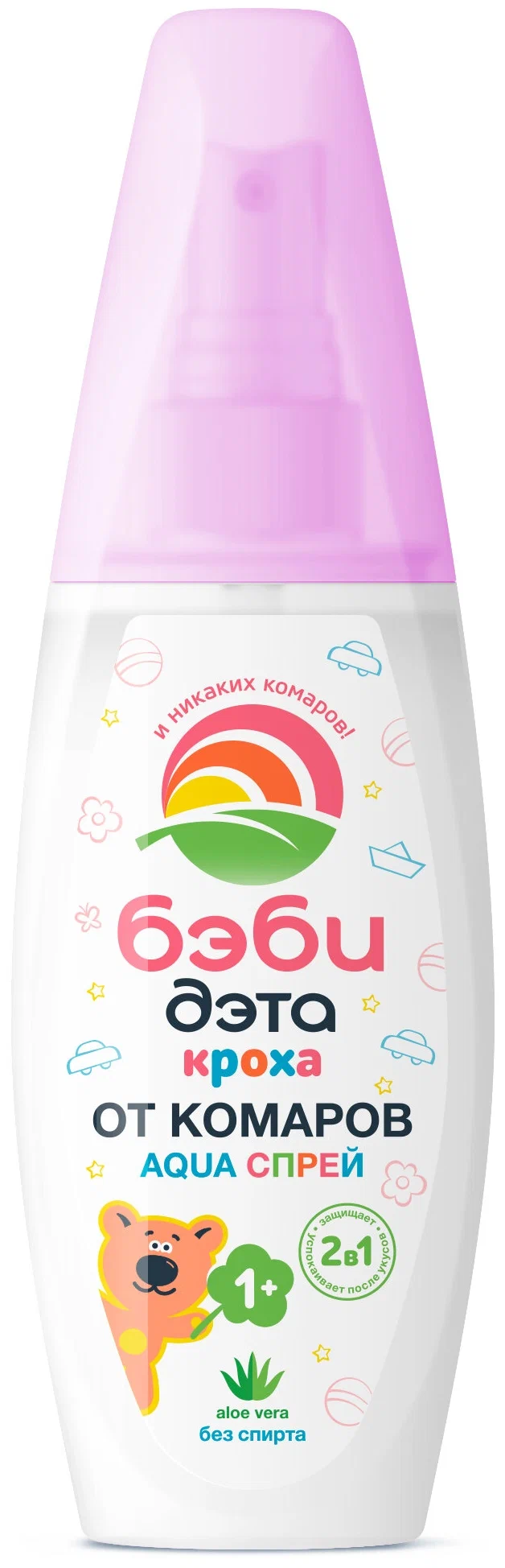 БЭБИ-ДЭТА спрей от комаров д/детей аква 2в1 100мл/18