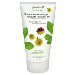 GREEN MAMA крем освежающий д/уставших тяжелых ног каштан и прополис 170мл