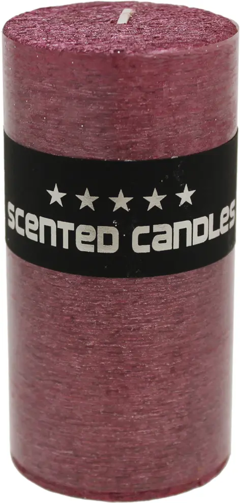 NATA M свеча интерьерная пеньковая фиолетовый 5*10см