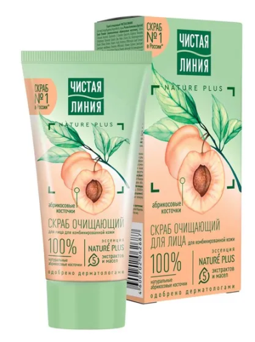 ЧИСТАЯ ЛИНИЯ скраб д/лица очищающий 50мл