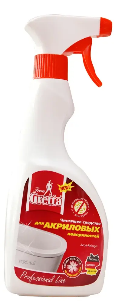 FRAU GRETTA средство д/ухода за акриловыми поверхностями 500мл