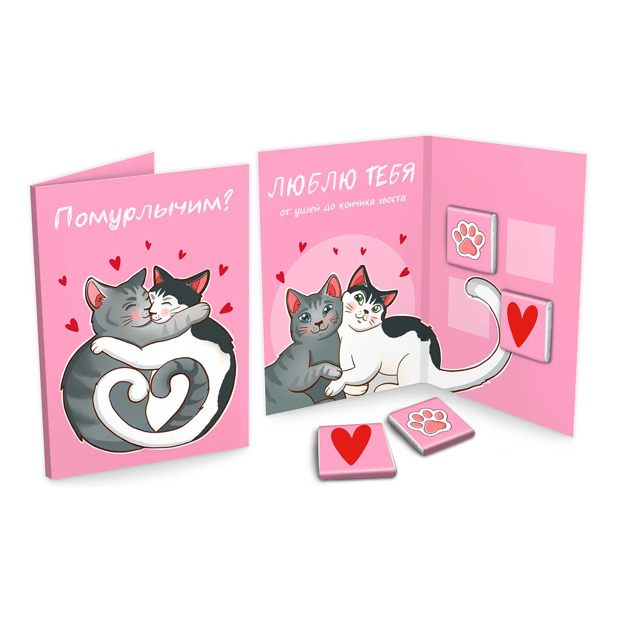 CHOKOCAT шоколад в открытке помурлычим 20г