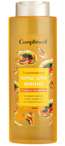 COMPLIMENT пена д/ванны ухаживающая питание и увлажнение 500мл