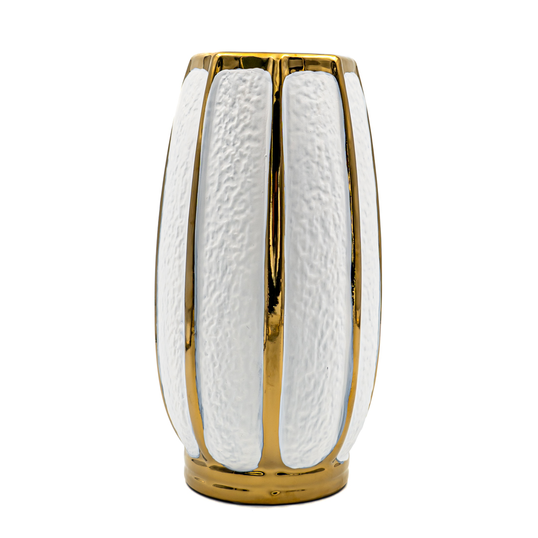 Ваза керамика 28см овальная с гранями EL231107001