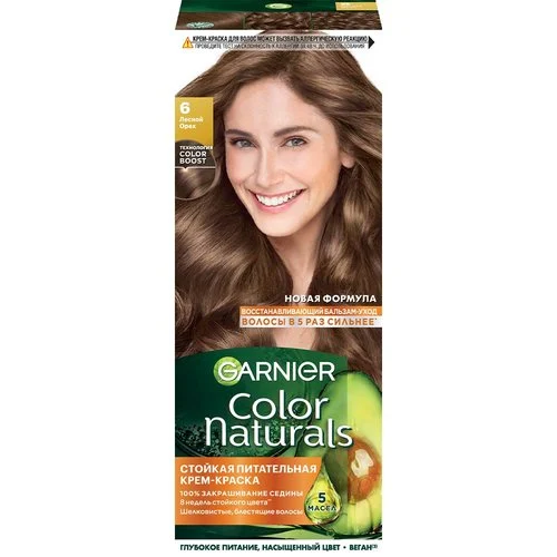 GARNIER COLOR NATURALS крем-краска №6 лесной орех