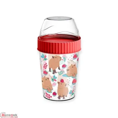 HOMVER контейнер д/завтрака с декором 440мл 223106690/00/16