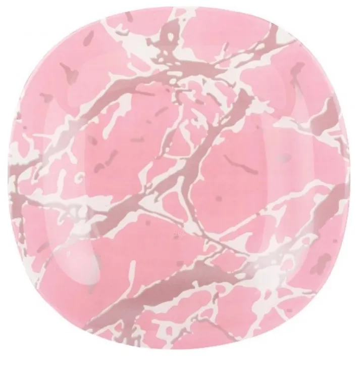 LUMINARC тарелка десертная марбл пинк сильвер 19см