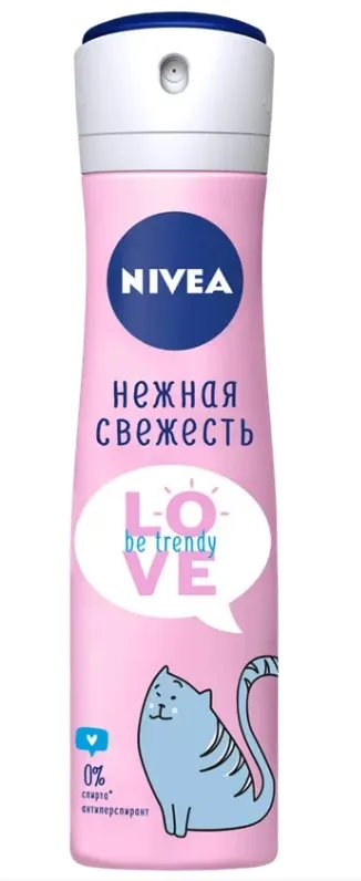 NIVEA антиперспирант жен. love be trendy нежная свежесть 150мл спрей 83201