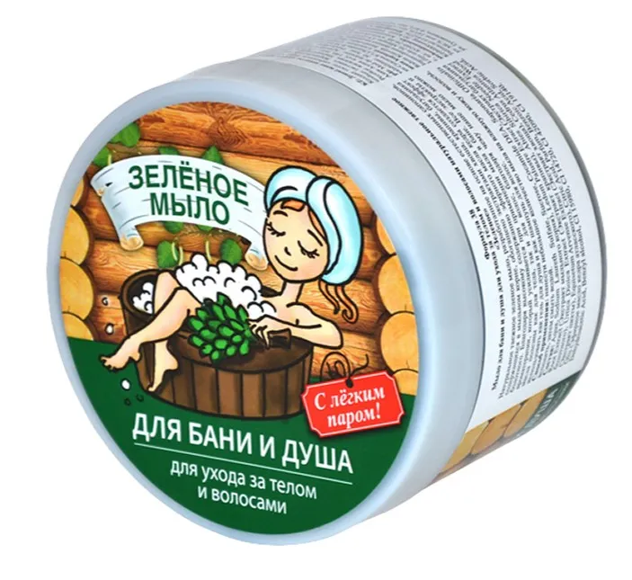 ФЛОРЕСАН мыло густое д/бани и душа д/ухода за телом и волосами зеленое 450мл Ф38