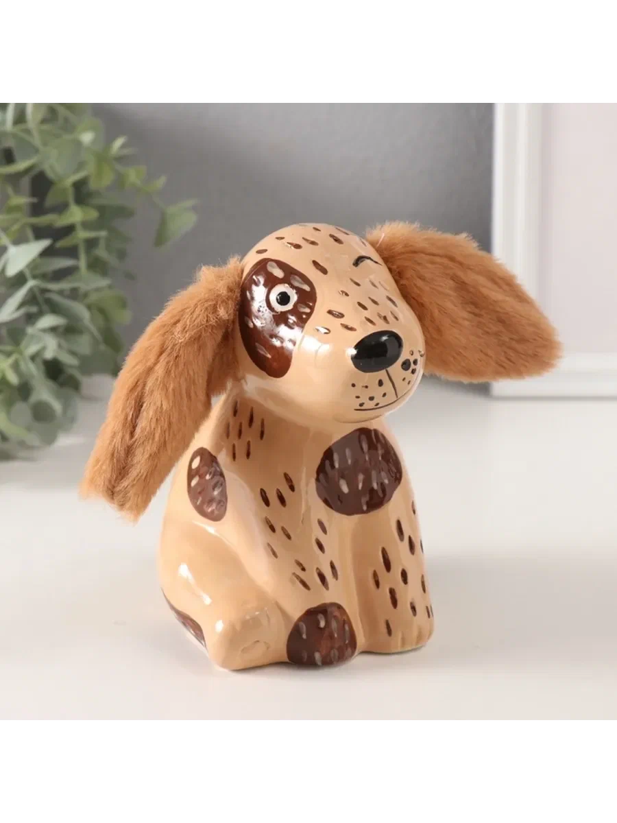 Копилка керамика озорная собачка 8,6*11,8*13,1см 10327629