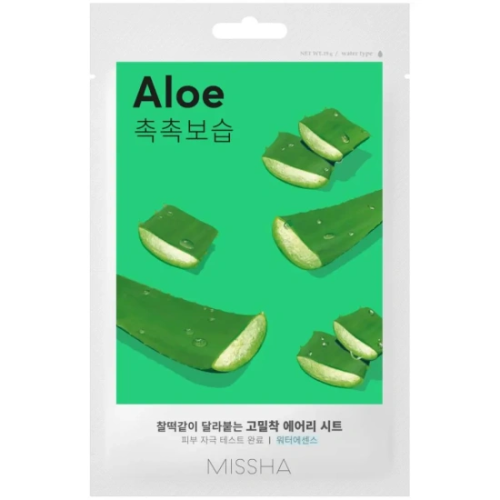 MISSHA маска тканевая д/лица airy fit увлажняющая с экстрактом алоэ д/сухой кожи 1шт