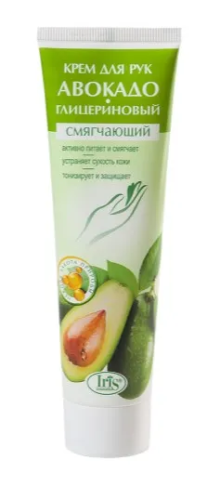 IRIS крем д/рук авокадо-глицериновый смягчающий 100мл