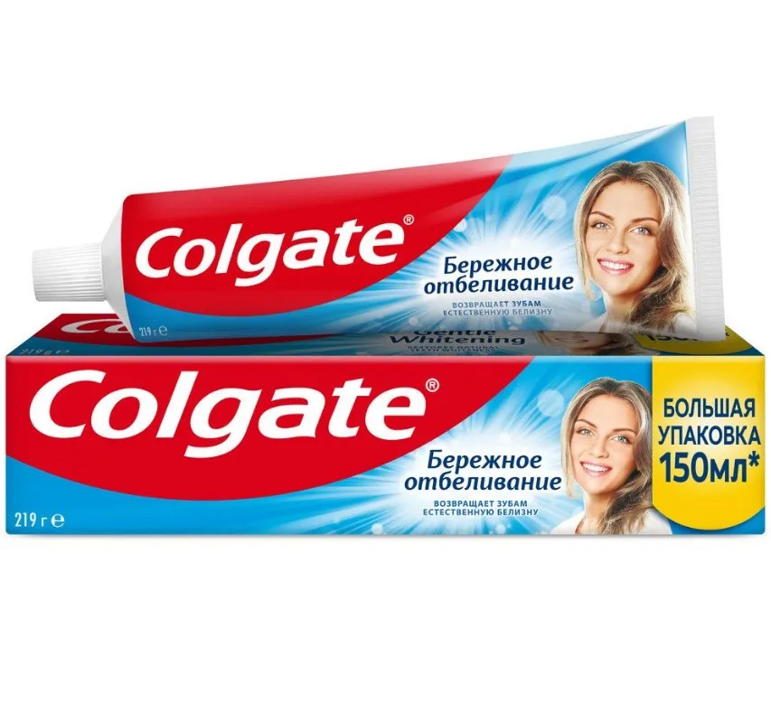 COLGATE паста зубная бережное отбеливание 150мл