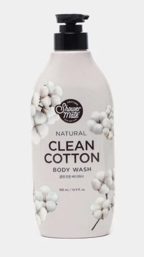 SHOWER MATE Natural гель д/душа хлопок 500мл