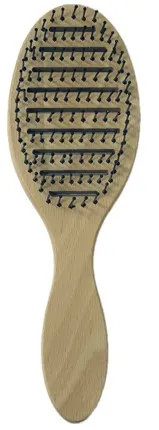 Расческа массажная деревянная овальная 8*22 EL230030