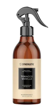 SYNERGETIC освежитель воздуха табак-ваниль 380мл