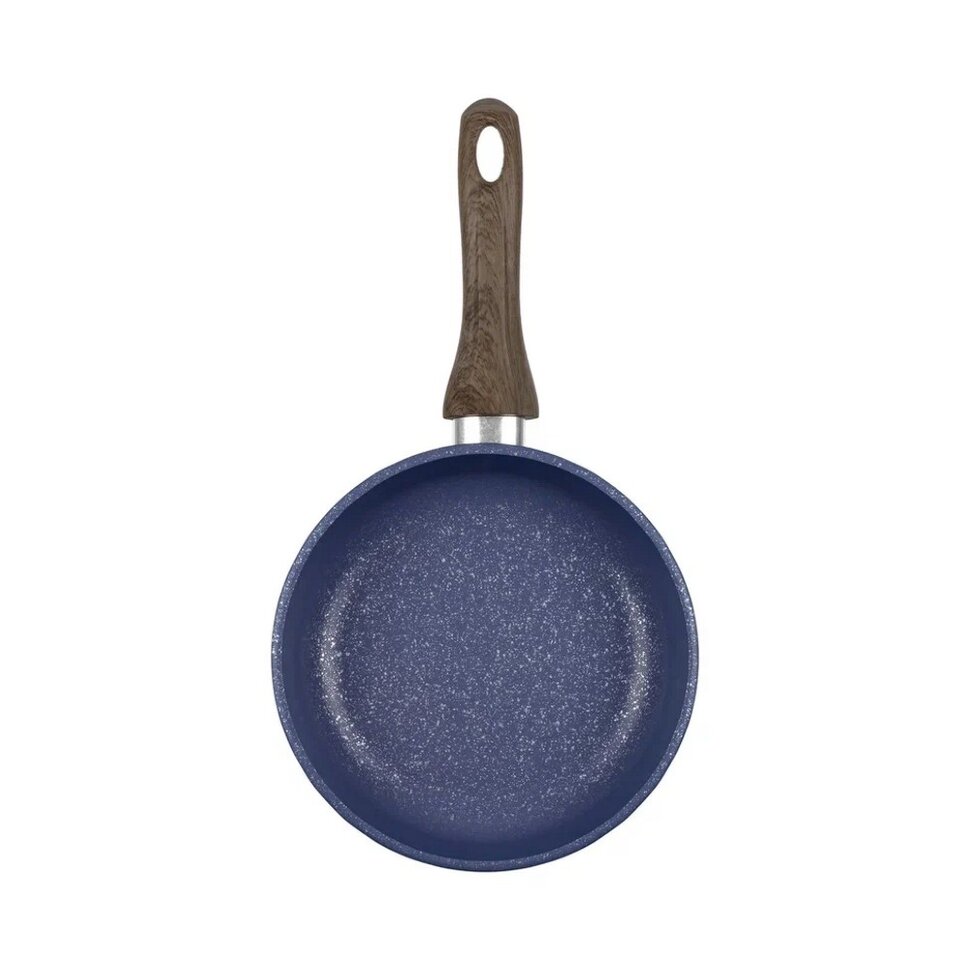 HELPER Gloria сковорода 24см ручка с покрытием soft touch цв.синий GB4524