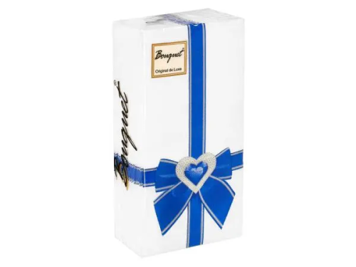 BOUQUET Original салфетки верт столовые подарок с любовью синий 2сл. 33*33см 20шт