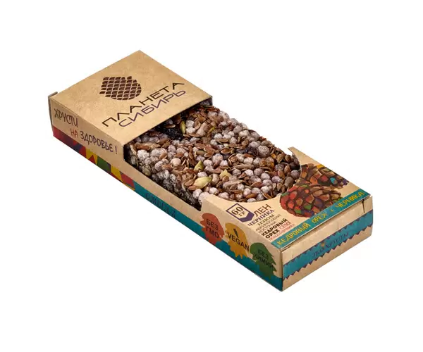 ПЛАНЕТА СИБИРЬ эко-хрусты орех-черника 60г