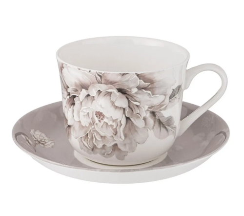 LEFARD White Flower чайная пара цв.серый 500мл 415-2118