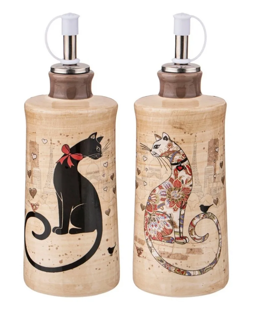 AGNESS Парижские коты набор д/масла и уксуса 300мл 358-1746