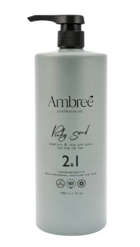 AMBREE Profesional гель д/душа+шампунь 2в1 pinky sand 1000мл