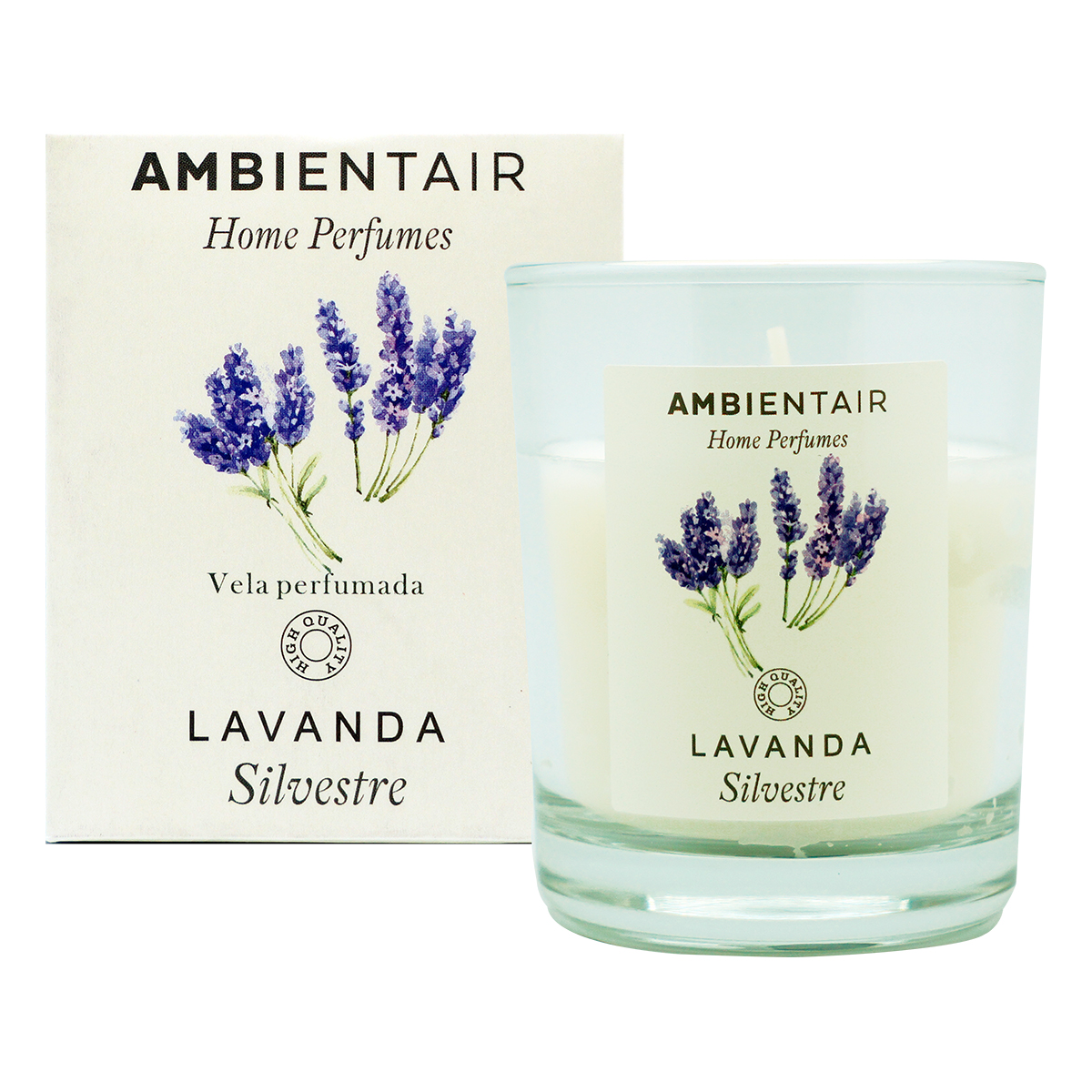 AMBIENTAIR свеча аромат. в стакане лаванда обыкновенная lavanda VV001LVAP