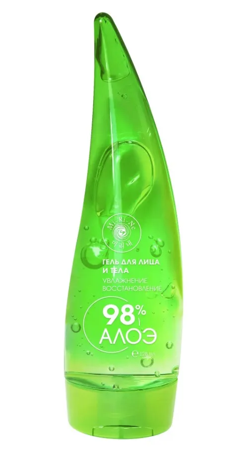 MI-RI-NE гель д/лица и тела увлажняющий восстанавливающий 98% алоэ 128мл
