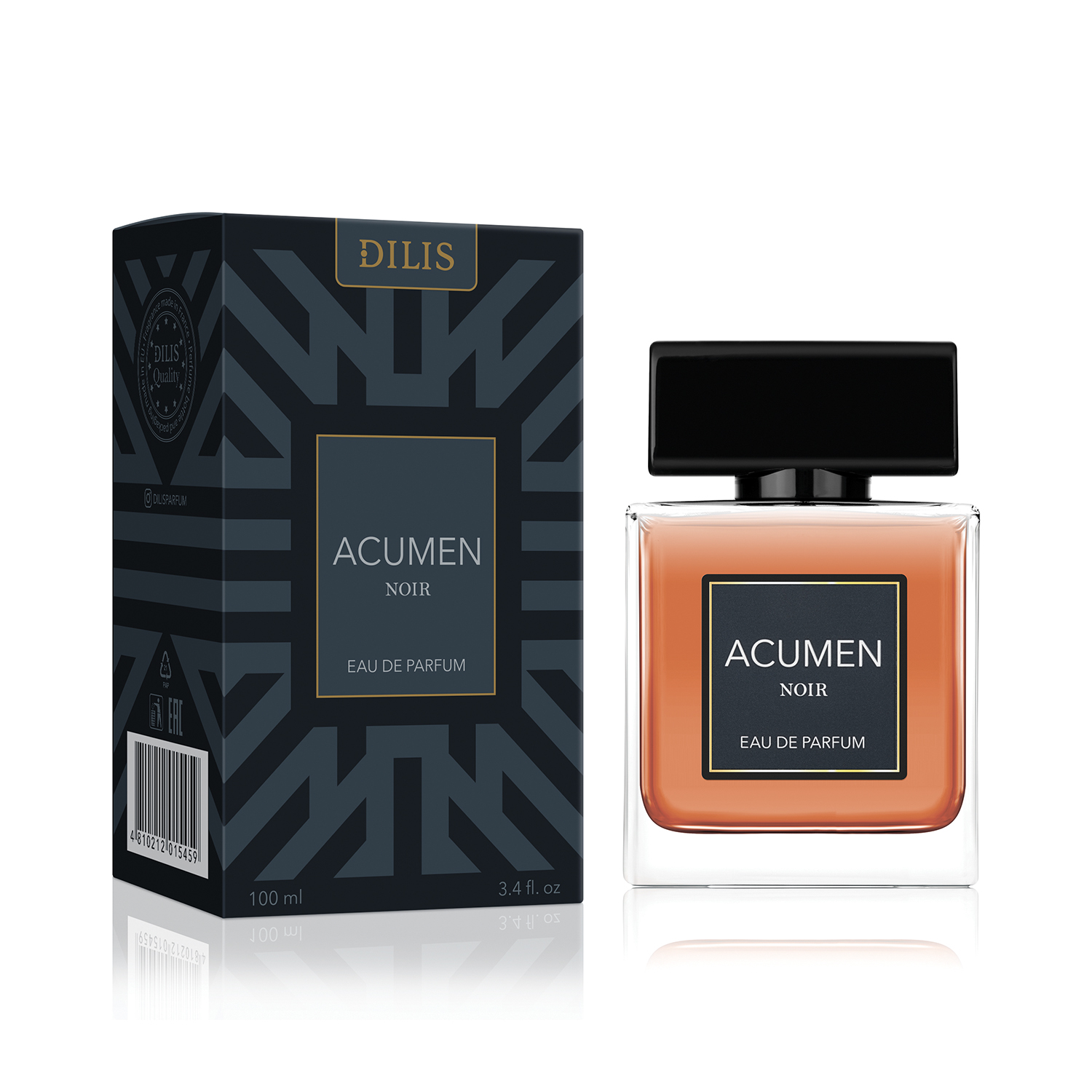 DILIS парфюмерная вода д/мужчин acumen noir 100мл