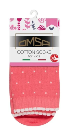 OMSA носки детские в горошек 22P31 rosa chiaro р.23-26