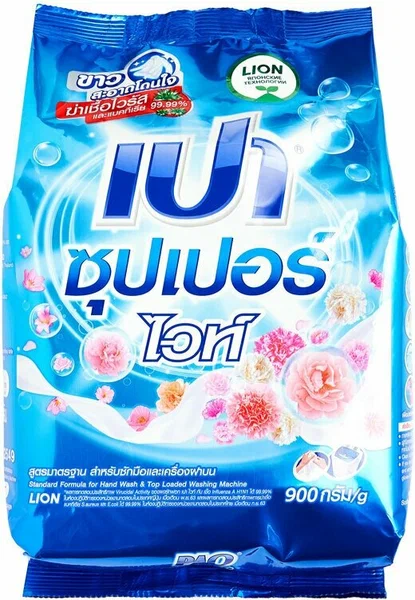 LION PAO порошок стир с отбеливателем 400г white nano tech