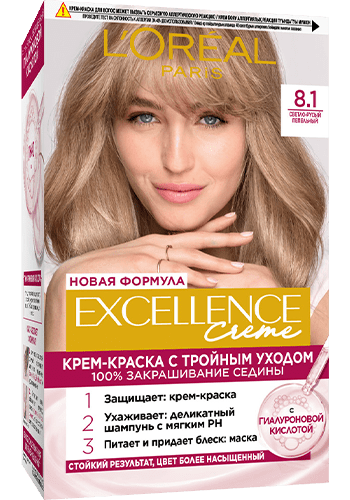 LOREAL EXCELLENCE краска д/волос т.8.1 св.русый пепельный