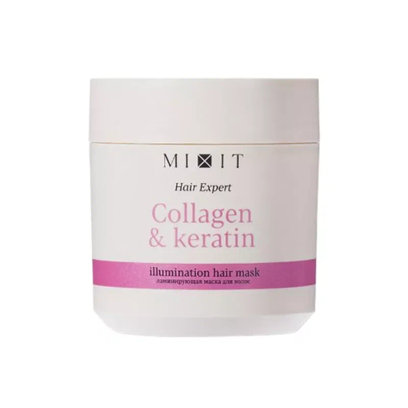 MIXIT Hair Expert маска д/волос ламинирующая collagen&keratin 400мл