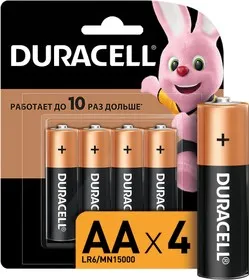DURACELL батарейки AA LR6 1,5V 4шт