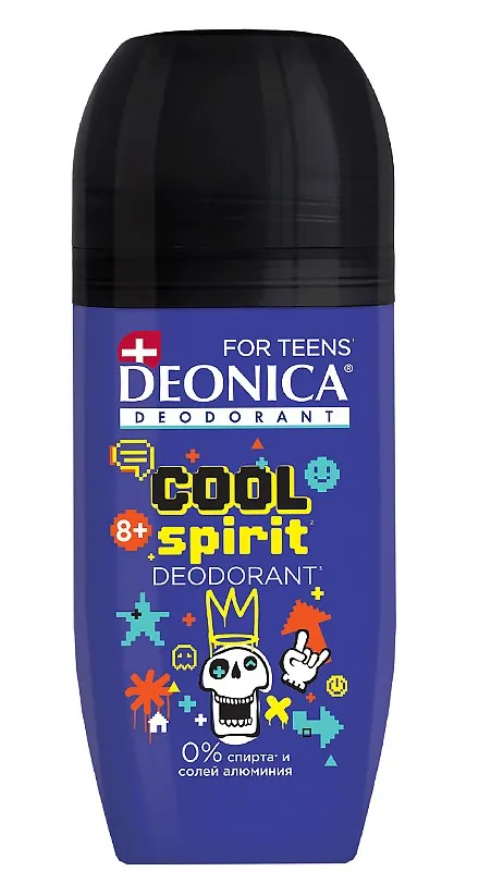 DEONICA FOR TEENS антиперспирант cool spirit 50мл ролл