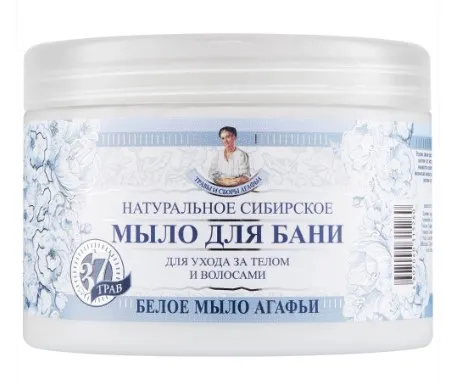 ТРАВЫ И СБОРЫ АГАФЬИ мыло густое д/бани белое 500мл 5260