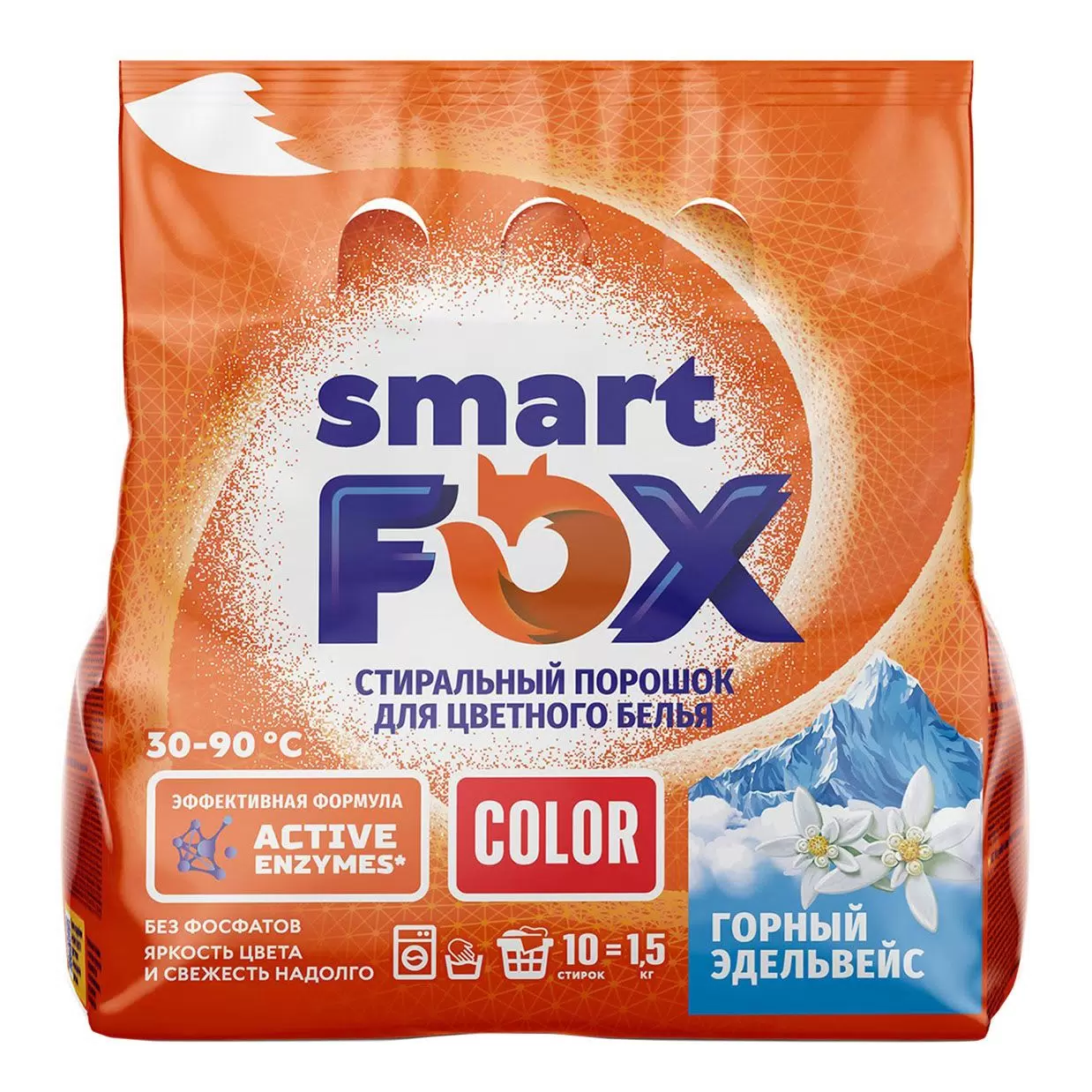 SMART FOX ALL IN ONE порошок стир горный эдельвейс 1,5кг