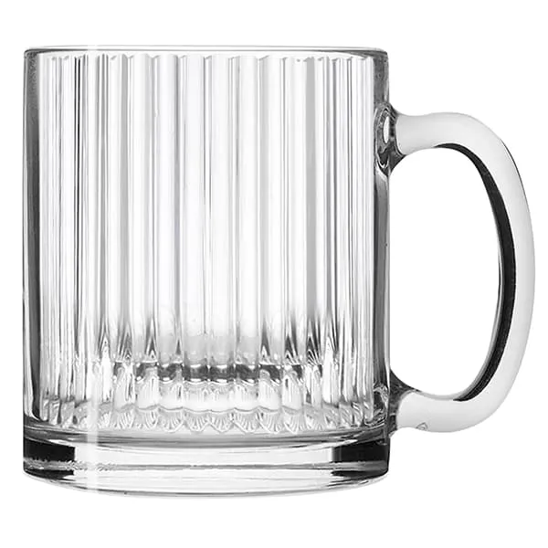 Кружка стекло рифленая 300мл L 230127