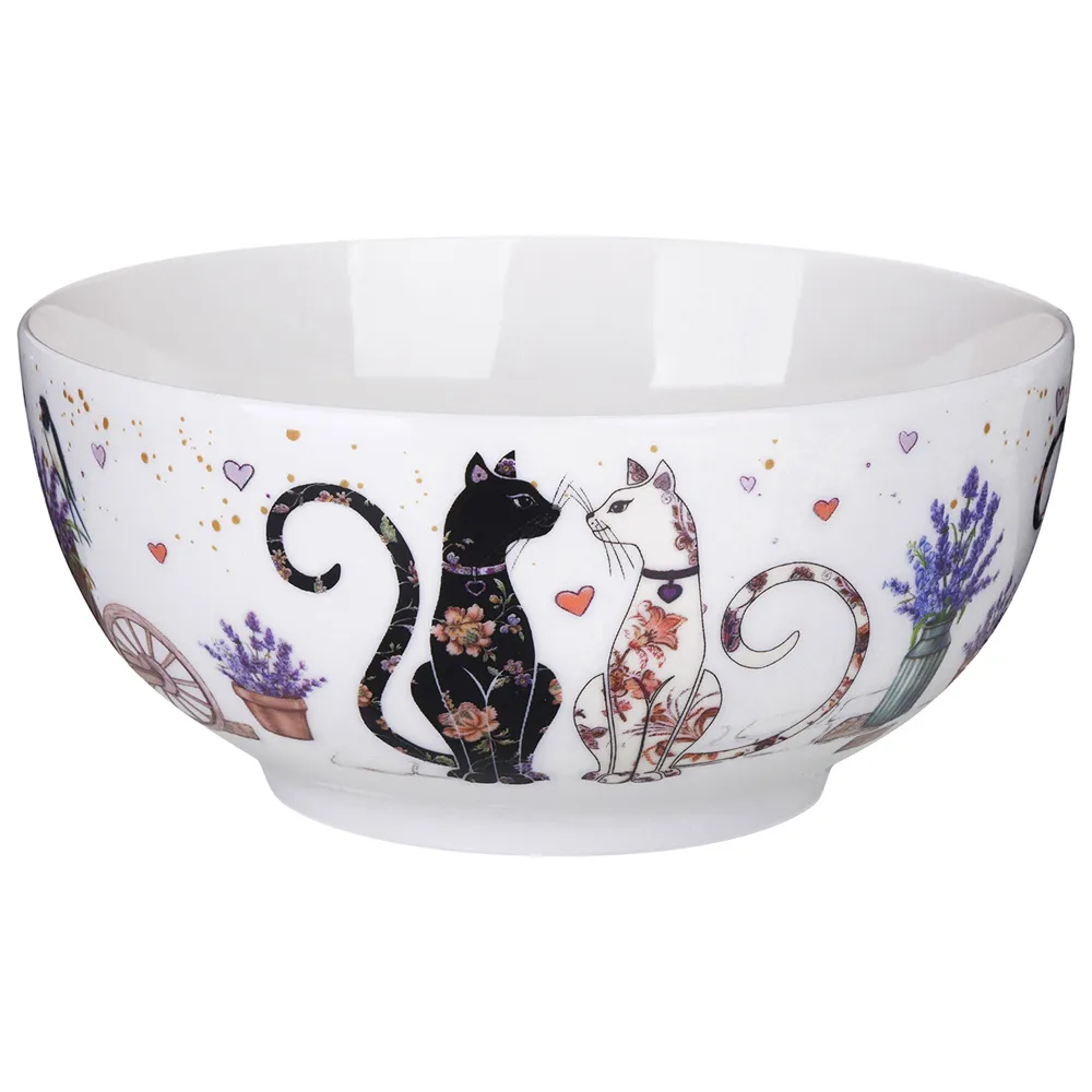 LEFARD Лавандовые Коты салатник 15*7см 730мл 425-169