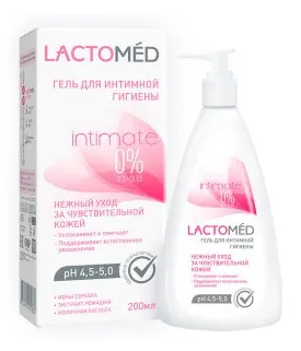 LACTOMED гель д/интимной гигиены нежный уход за чувств. кожей 200мл