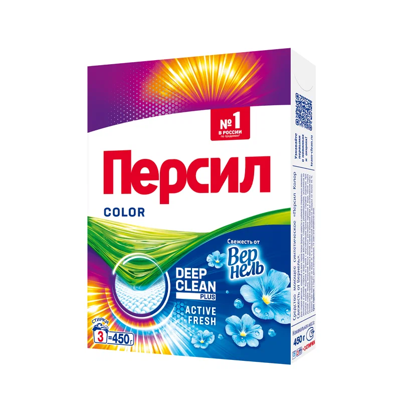 ПЕРСИЛ порошок стир color свежесть от vernel 450г