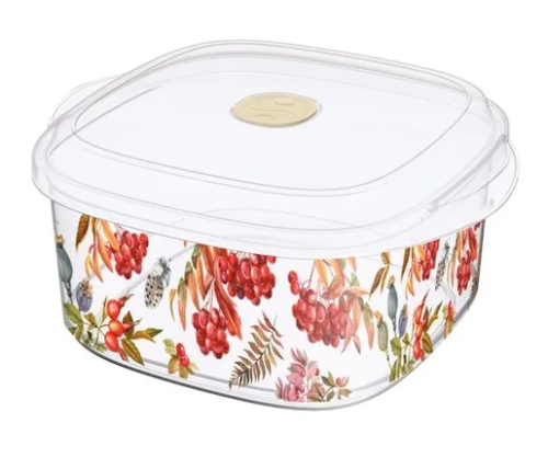 IDILAND емкость д/СВЧ 1,6л клапан декор бесцветный 222142101/00                                    