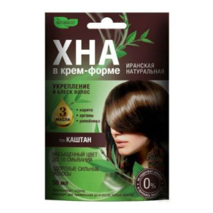 NATURALIST хна д/волос в крем-форме т.каштан 50мл