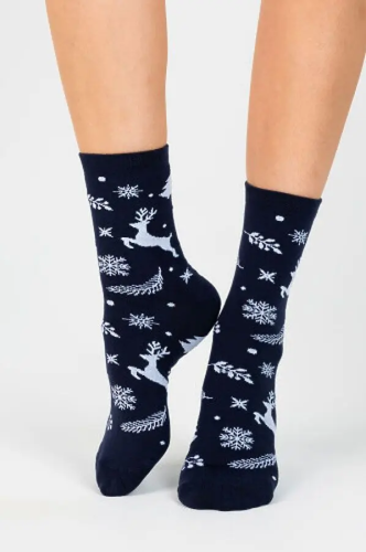 Носки женские С1212 синий р.23-25