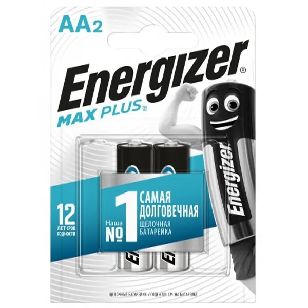 ENERGIZER батарейки max plus LR6 AA LR6 упак.2 шт/5